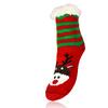 Detské teplé ponožky (vianočný motív 4) | Veľkosť: 26-28 | Červená