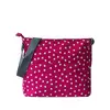 Látková crossbody taška | Vínová / srdiečka