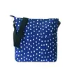 Látková crossbody taška | Modrá / srdiečka