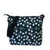 Látková crossbody taška | Čierna / kvety