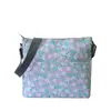 Látková crossbody taška | Sivá / kvety