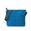 Látková crossbody taška | Tyrkysová / bodky