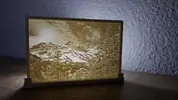 15 cm svietnik s vlastnou 3D fotografiou bez nápisu