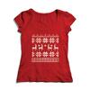 Dámske tričko s nórskym vzorom Sob | Veľkosť: XS | Červená