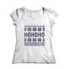 Dámske tričko s nórskym vzorom HoHoHo | Veľkosť: XS | Biela
