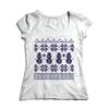 Dámske tričko s nórskym vzorom Snehuliak | Veľkosť: XS | Biela