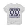 Pánske tričko s nórskym vzorom Snehuliak | Veľkosť: XS | Biela