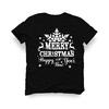 Pánske tričko Vianoce / vločka | Veľkosť: XS | Čierna