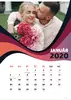 Mesačný kalendár z vlastných fotografií vo formáte A4 / šablóna 13