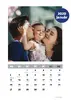 Mesačný kalendár z vlastných fotografií vo formáte A4 / šablóna 15