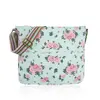 Dámska crossbody taška KOC101 | Kvety / svetlomodrá
