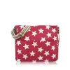 Dámska crossbody taška KOC131 | Hviezdy / červená