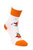 Vianočné ponožky Karpathia | Veľkosť: 32-35 | Sovičky oranžové