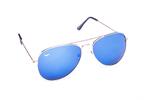 Bronzové slnečné okuliare Kašmir Pilot - sklá modré zrkadlové