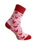 1 x Valentínske ponožky Karpathia | Veľkosť: 32-35 | Červené srdcia