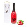 Nápoj na báze vína s perleťou Magic Royal Wine (Royal Red / príchuť jahoda) | Etiketa "Milujem ťa"