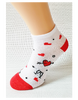 Zamilované dámske ponožky Srdcia a drink | Veľkosť: 36-40 | Biela
