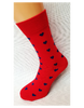 Zamilované pánske ponožky Srdcia na červenej | Veľkosť: 40-43 | Červená