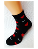 Zamilované dámske ponožky Srdcia s kľúčikom | Veľkosť: 37-40 | Čierna