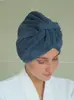 Turban do kúpeľne | Veľkosť: S | Tmavomodrá