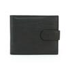Pánska kožená peňaženka AKZENT so zapínaním - Čierna