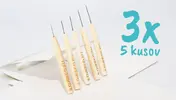 3 x 5 ks Balenie medzizubných bambusových kefiek (extra jemné)
