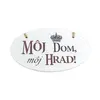 Drevená tabuľka na zavesenie "Môj dom, môj hrad!"