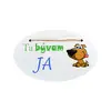 Drevená tabuľka na zavesenie "Tu bývam ja"