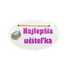Drevená tabuľka na zavesenie "Najlepšia učiteľka"