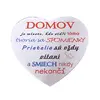 Drevená tabuľka na zavesenie "Domov je miesto,..."