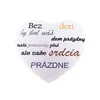 Drevená tabuľka na zavesenie "Bez detí..."