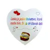 Drevená tabuľka na zavesenie "Láska je jediné bohatstvo,..."