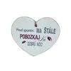Drevená tabuľka na zavesenie "Pred spaním ma stále pobozkaj..."