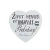 Drevená tabuľka na zavesenie "Život nemusí byť dokonalý,..."