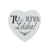 Drevená tabuľka na zavesenie "Tu býva láska!"