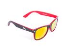 Čierno - červené okuliare Kašmir Wayfarer W26 - sklá červené zrkadlové