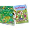 2-dielna Sada detských nalepovacích kníh (Farm + Jungle)