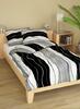 2-dielna Súprava posteľných obliečok | Čierno-biela / pásiky