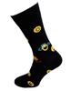 Bláznivé pánske ponožky Smajlíci | Veľkosť: 44-47 | Čierna