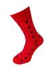 Bláznivé pánske ponožky Srdcia na červenej | Veľkosť: 40-43 | Červená