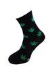 Bláznivé dámske ponožky Tráva | Veľkosť: 37-40 | Čierna