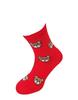 Bláznivé dámske ponožky Mackovia na červenej | Veľkosť: 37-40 | Červená