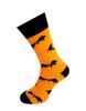 Bláznivé pánske ponožky Netopiere | Veľkosť: 44-47 | Oranžová