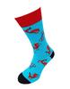 Bláznivé pánske ponožky Skútre | Veľkosť: 40-43 | Modrá