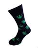 Bláznivé pánske ponožky Tráva | Veľkosť: 40-43 | Čierna