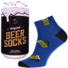 Ponožky s motívom piva v darčekovej plechovke | Veľkosť: 39-42 | Modrá / model 11