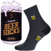 Ponožky s motívom piva v darčekovej plechovke | Veľkosť: 35-38 | Tmavosivá / model 4