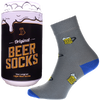 Ponožky s motívom piva v darčekovej plechovke | Veľkosť: 35-38 | Sivá / model 2