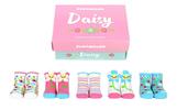 Detské veselé ponožky "Daisy" | Veľkosť: 1-2 roky | Kvety