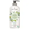 473 ml Prírodné mydlo na ruky Super Leaves s detoxikačným účinkom ATTITUDE "Olivové listy" (hruška + zázvor)